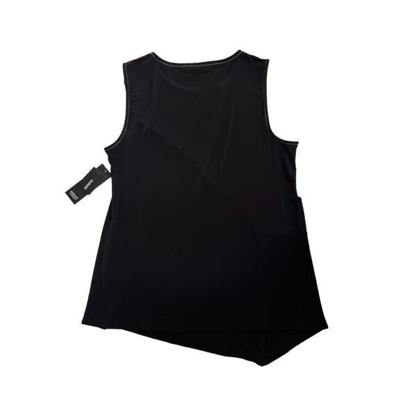 Alfani Printed-Front Asymmetrical Tan Deep Black M - Picture 3 of 6
